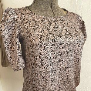 Puff Sleeve Silk Blouse